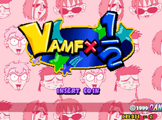 Vamf x1+2 (Europe) Title Screen
